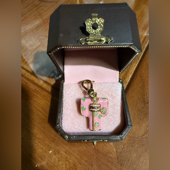 SALE! Juicy Couture Pink Kimono Charm with Gold Details and Juicy Couture Box